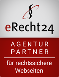 eRecht24 Agentur-Partner eRecht24 Agentur-Logo in rot